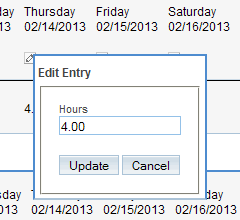 Edit Timesheets Grid